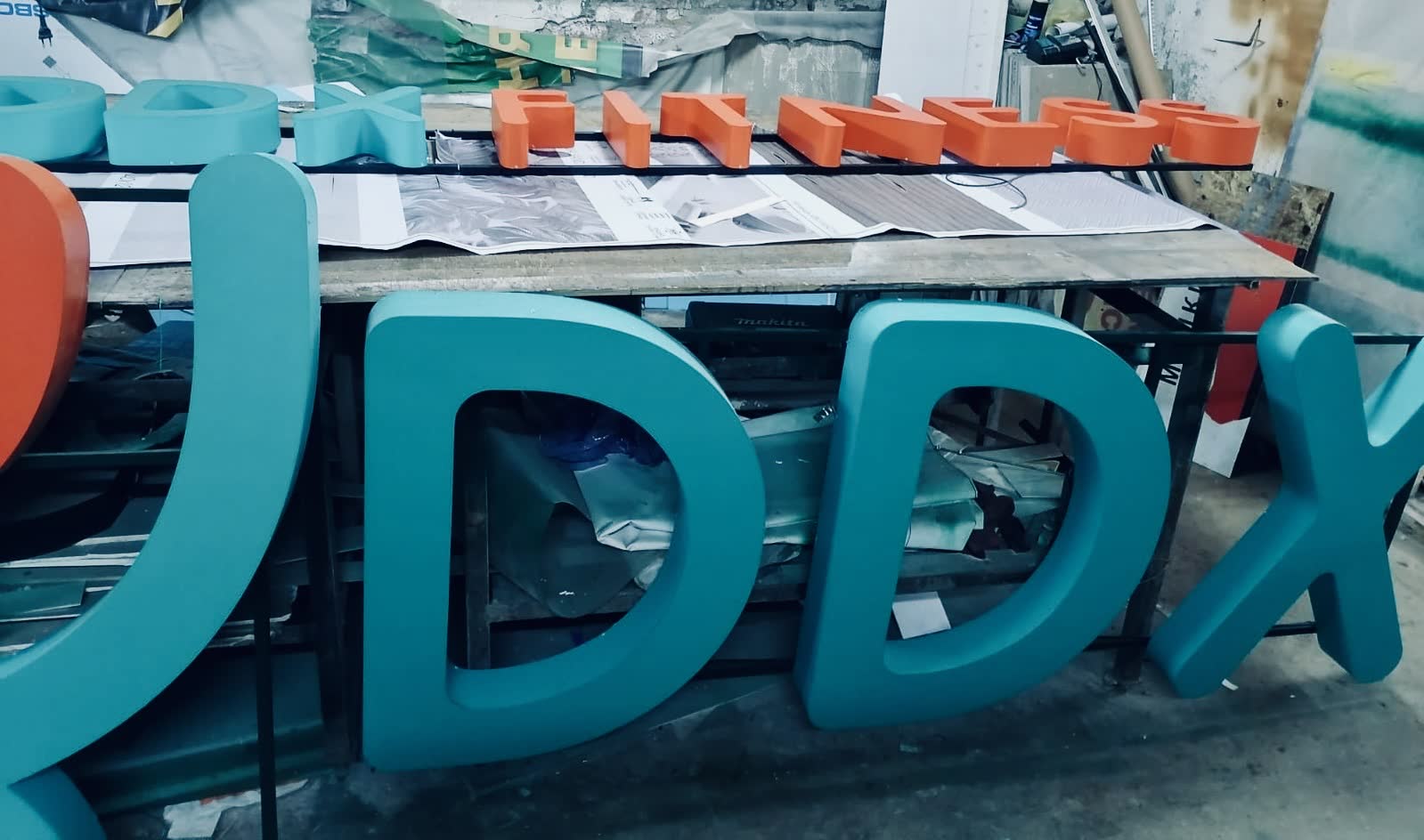 Объемные буквы DDX